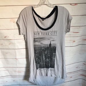 Express New York Grey Graphic Tee